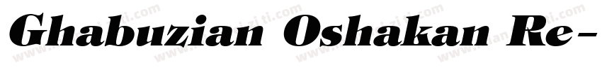 Ghabuzian Oshakan Re字体转换